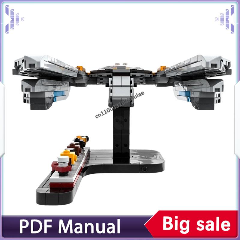 473PCS Starfleet Academy USS Athena Midi Scale Ship and Crew/Cadets Building Blocks Set Accessory Decoration Adults Bricks