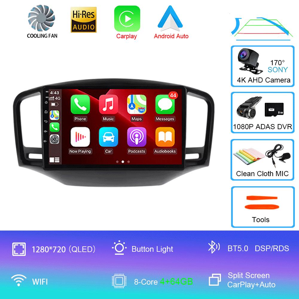 Android 14 For Roewe350 2010-2016 MG(350) 2010-2012 Car Multimedia Radio GPS CarPlay 360 Panoramic Voice Control 4G WiFi Head Un