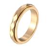 Elegant Tungsten Steel Spinning Ring: Women's Non-Fading Good Luck Accessory
