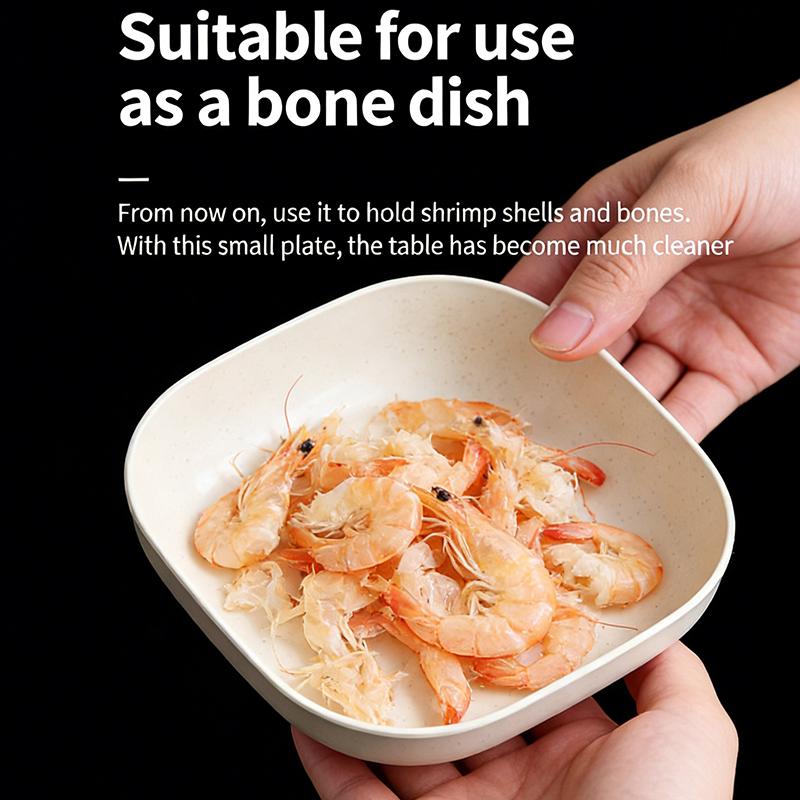 Dishes Boneshaped Plastic Serving Creative For Home Use Random Colors 10 Pieces Per Pack