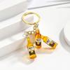 Mini Wine Bottle Keychain 3D Resin Bottle Bag Pendant Beer Bottle Charm Couple Family Keychain Pendant
