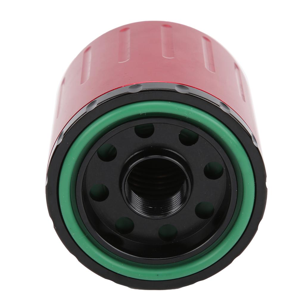 High Flow Oil Filter M20x1.5 Thread with Magnet Washable Reusable Replacement for Honda Red