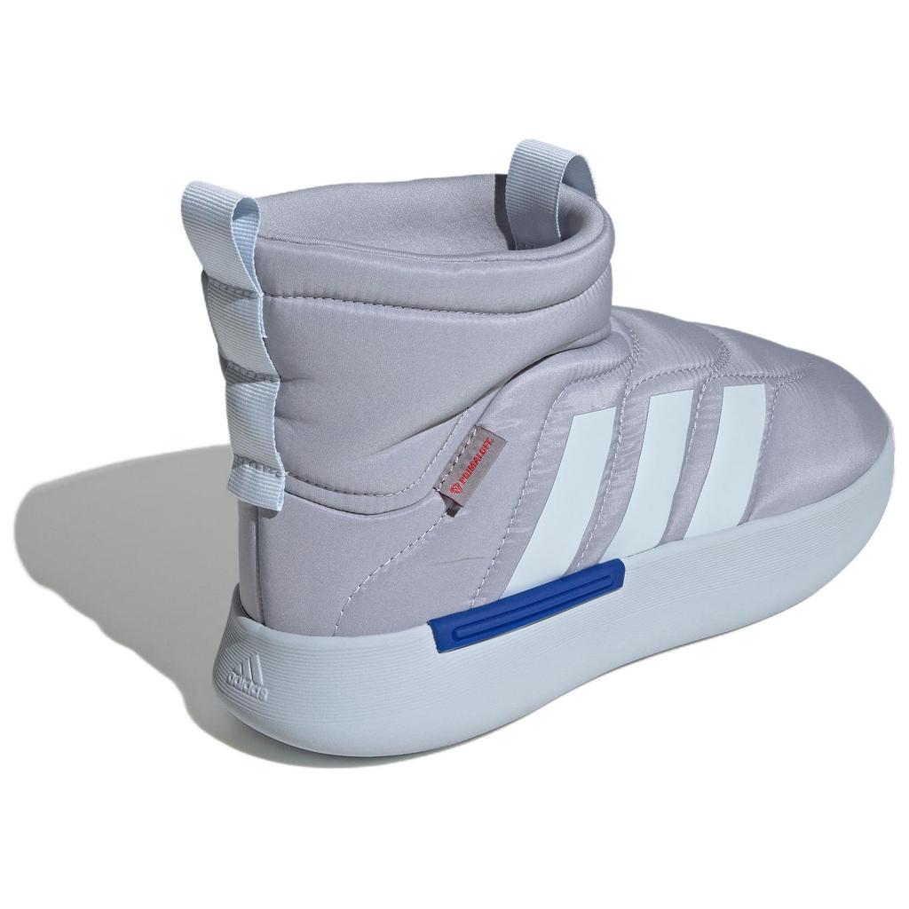 Adidas Adipuff Comfortable Versatile Non-Slip Durable High-Top Lifestyle Casual Shoes Unisex Casual Shoes Gray JR0073