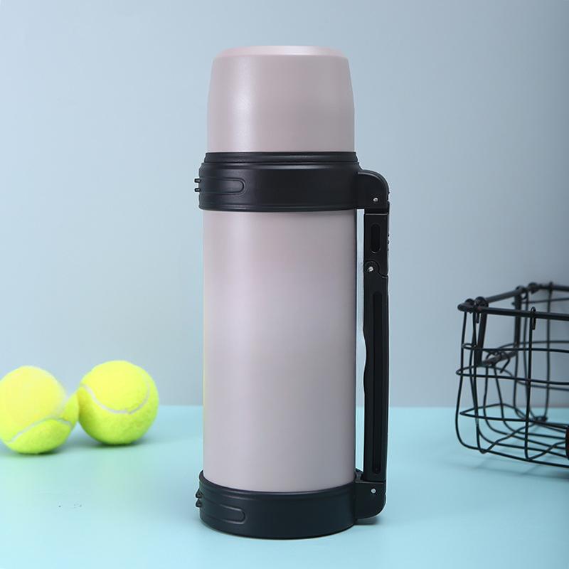 

Чайник большой емкости из нержавеющей стали 304 для мужчин и женщин, уличный портативный теплый автомобильный чайник, кружка, домашний термос 1200ml