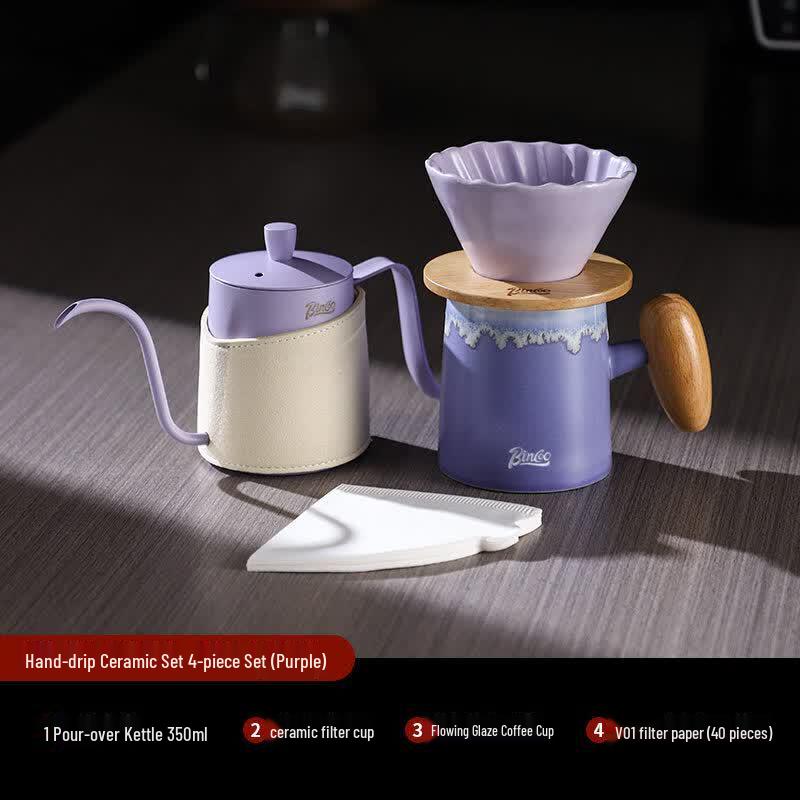 Qiwei Ceramic Pour Over Coffee Maker Set