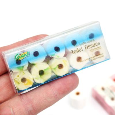 1/12 Dollhouse Mini Paper Towel Roll Model Dollhouse Toilet Tissue Decoration Dolls House Bathroom Decor Accessories