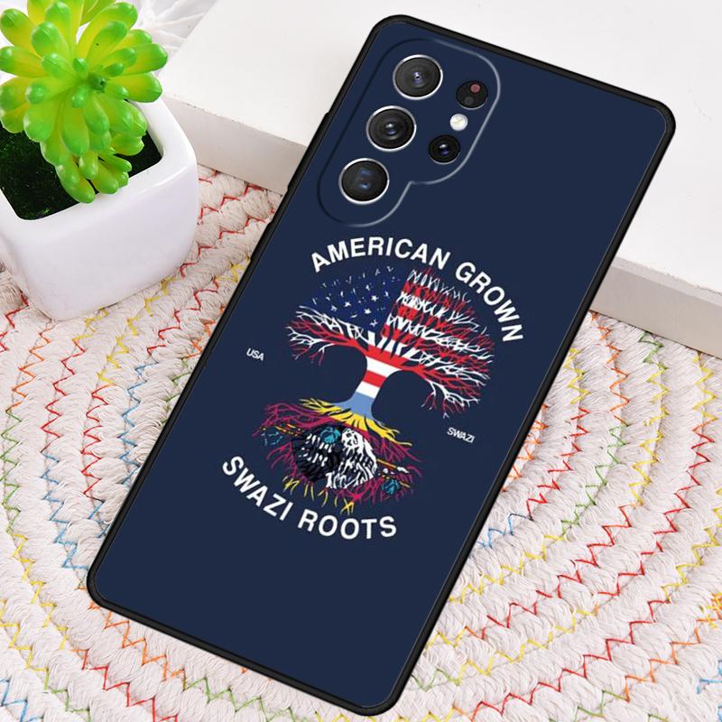 Swaziland Flag TPU Phone Case For Samsung Galaxy note 10 pro S26 S25 S24 S23 S22 Ultra Plus S21 FE S20 Shockproof Cover