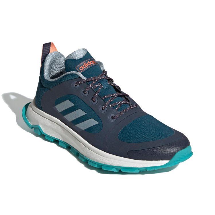 Adidas Response Trail X Non-Slip Shock Absorbing Low Top Running Shoes Women Sneakers Blue Gray EF0529