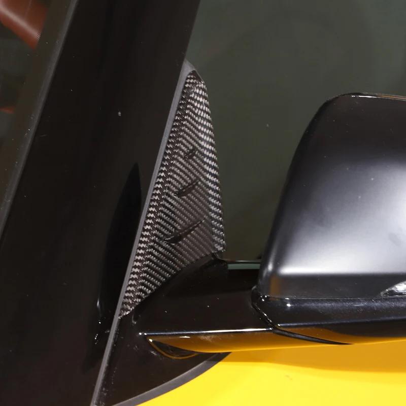 For Toyota GR Supra A90 A91 Mk5 2019-2026 Real Carbon Fiber Car Rearview Mirror Side Window Spoiler Side Wing Triangle Cover