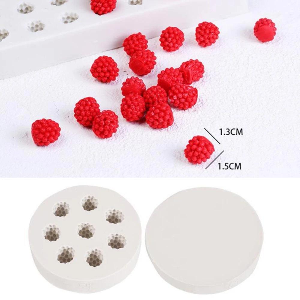 Food Grade Silicone Mold Blueberry Raspberry Mulberry Fruit Sugar Coated Chocolate Clay DIY Handmade Dropper Mold