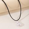 Special-shaped water drop pearl pendant baroque rope chain adjustable hokr jewelry multi-layer necklace