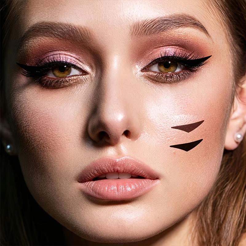 30pcs 3-Second Face Eye Decoration Patches - 3-Second Eye Makeup Lazy Patches - Matte Lazy Face Decoration Patches- Self-Adhesive Face Patches