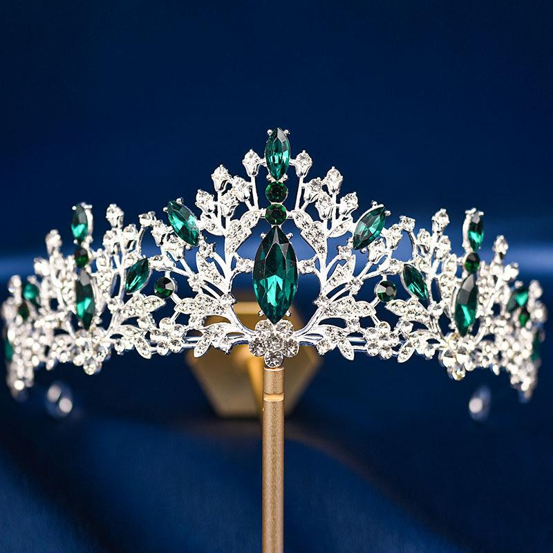 Bridal Tiara Crown Wedding Dress Hair Accessories Stage Host Welcome Baroque Queen Birthday Jewelry Women