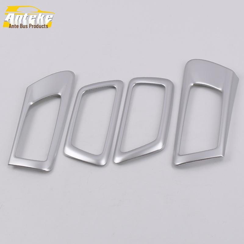 15 Camry Interior Door Bowl Chrome Ring & Anti-Scratch Protective Film Set