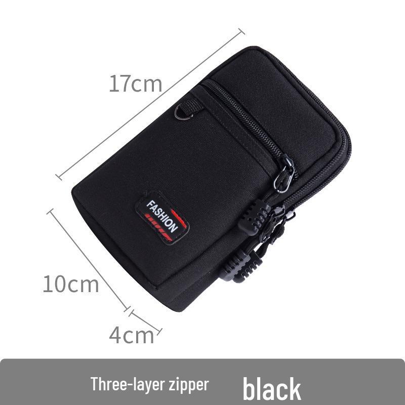 Riñonera Oxford Impermeable 2021 - Soporte para Teléfono en Cinturón para Hombre de 6.5" con Mosquetón para Correr al Aire Libre