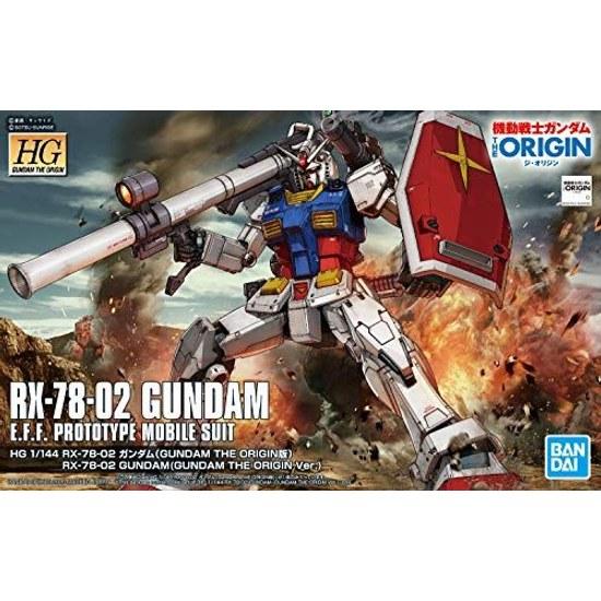 HG Mobile Suit Gundam ORIGIN RX-78-02 1 144 Scala Modello in Plastica Colorato
