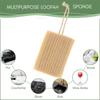 Scarlet Line Natural Exfoliating Jute Bath Shower Spa Loofah Sponge for Bathing Scrubbing Massaging Rubbing Rejuvenating Daily Skin Cleansing Care
