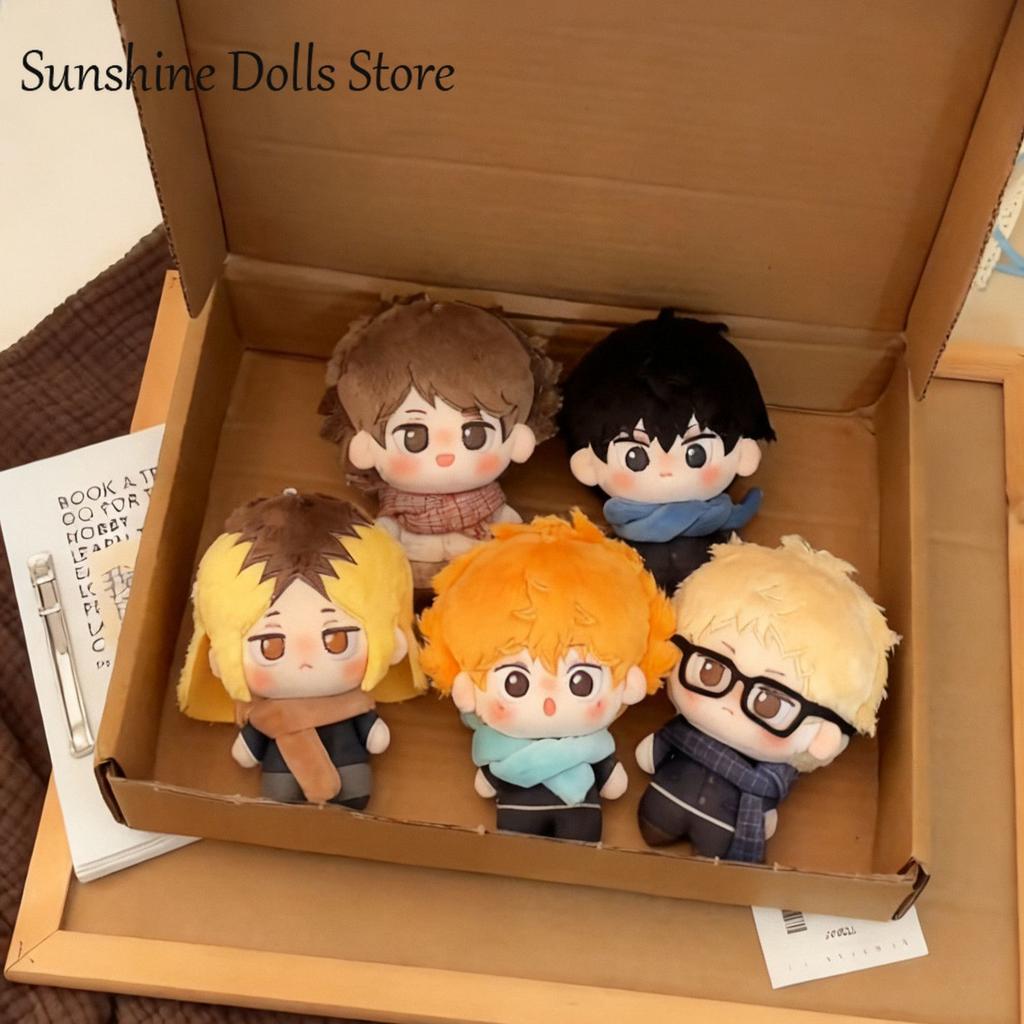 Anime Plush Dolls Cute Q Version Hinata Shoyo Kozume Kenma Oikawa Tooru Tsukishima Kei 10cm Bag Pendant Doll Plushie Toys
