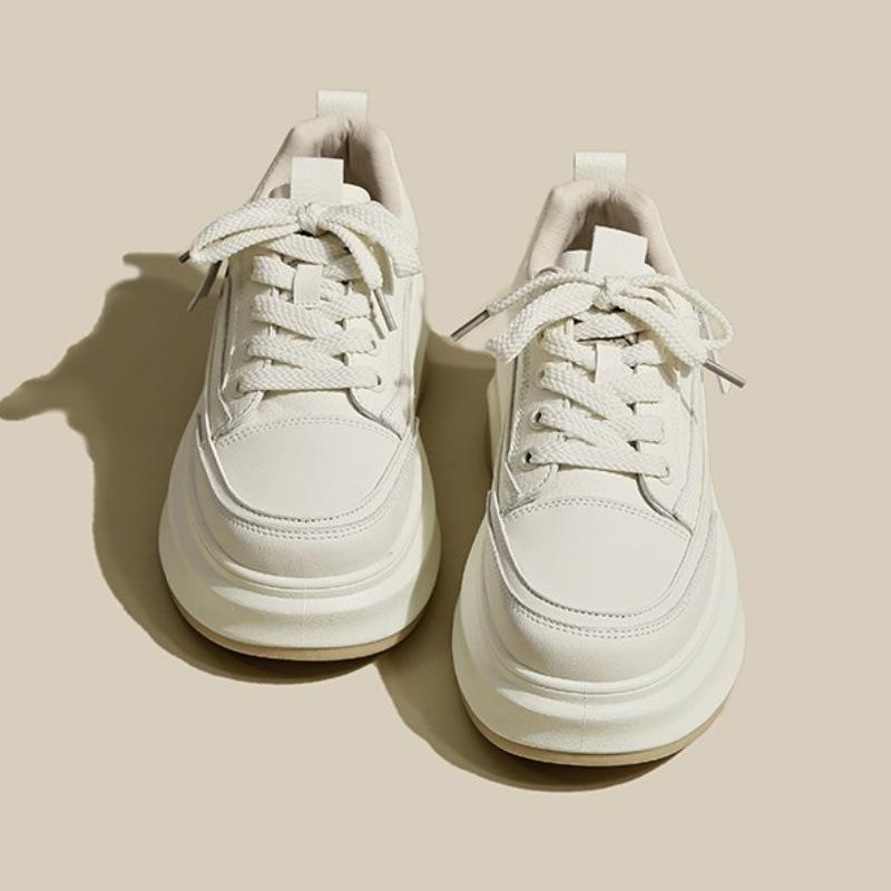 Frühling Hundert mit Kleine Weiße Schuhe Weibliche Dicke Unterseite Niedrigen Gang Erhöhung Schuhe Sport Casual Schuhe