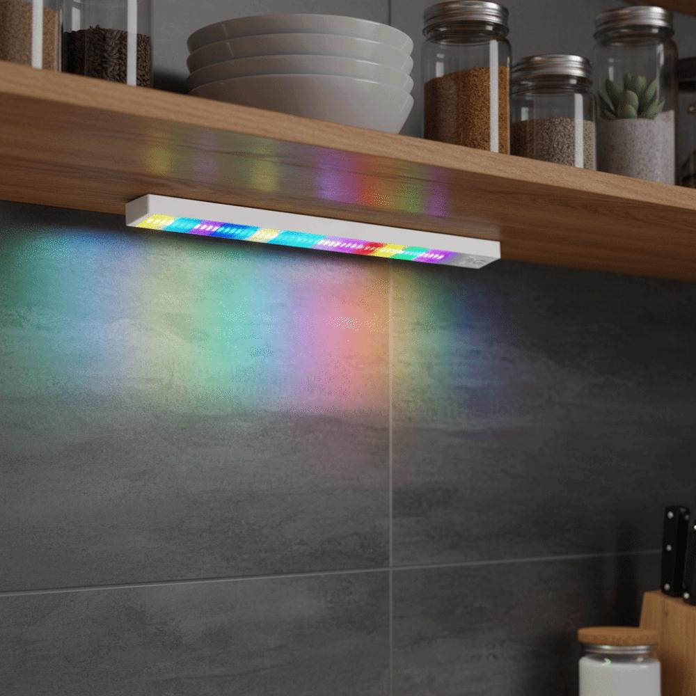 Colorful Gradient Chromatic Cabinet Lamp Infrared Magnetic Adhesive Magnetic Suction RGB Cabinet Lamp Charging Function