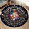 Vortex Crossing Gate Round Area Rug,Carpet Rug for Living Room Bedroom Sofa Playroom Decor,Non-slip Floor Mat