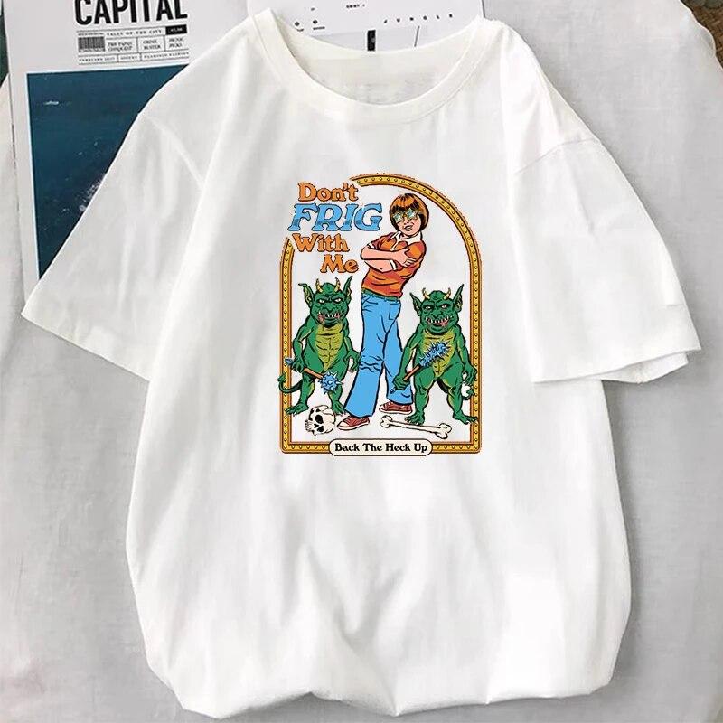 Sell Your Soul! T-shirt Vintage 90s Classic Satan Demon Funny Supernatural Graphic Tops Women Unisex Popular Cartoon Streetwear Tee