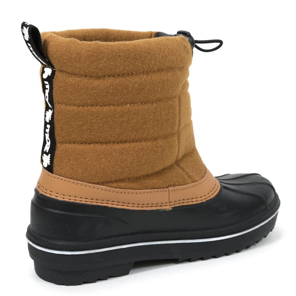 Mozu Bean Down Boots, Inner Boa, Elastic Cuffs, Cord Stoppers, Women's, Camel, Size 24cm