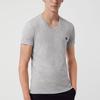 Burberry T Shirts Men's Gray V Neck Moderate 80038341