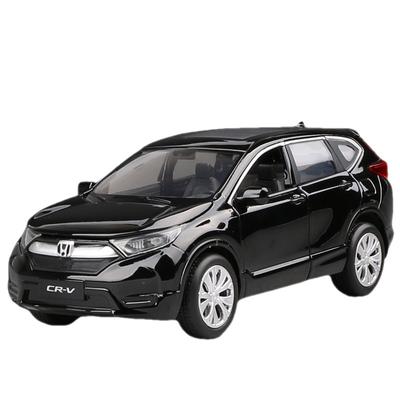 1/32 HONDA CRV SUV Model Samochodu Stopowego Odlewany Metalowy Pojazd Zabawkowy Model Samochodu Symulacja Dźwięku i Światła Kolekcja Zabawka dla Dzieci Prezent