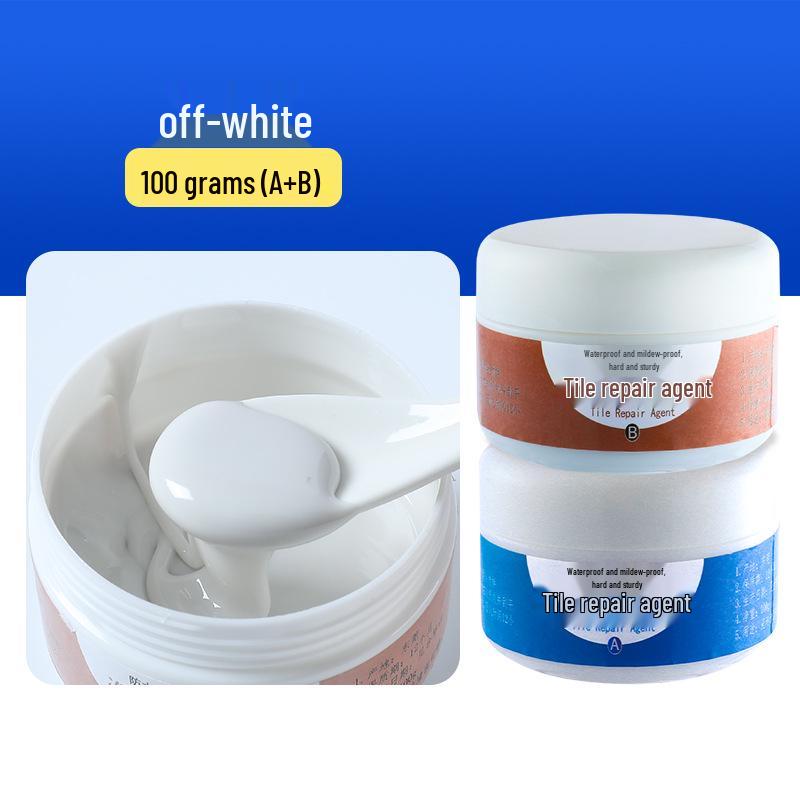 Keramikfliesen- und Fugenreparaturpaste - Starker Klebstoff für Marmor, Toilette und Bodenfliesenlöcher
