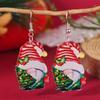 Festive Snowman & Santa Claus Christmas Earrings Set