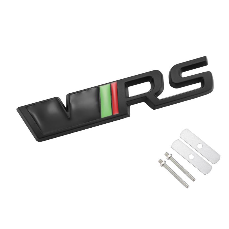 AAAJB1 1Pcs Car Badge Sticker Letters Emblem Front Grille Body Decal For Skoda Octavia Superb Rapid Kodiaq Karoq Fabia Kamiq Vision RS
