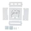 Wall Mounted Shelf Wireless Router Rack 1x 3 Style Hanging Plastic White Organization Room Storage Replacement