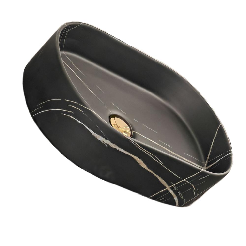 Łazienkowy blat Ceramiczna umywalka Prostokątna umywalka Porcelanowa owalna umywalka