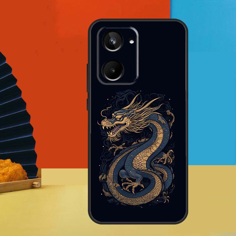 Chinese Style Crane Dragon For Realme GT7 Pro GT6 10 11 12 13 14 15 Pro Plus C55 C67 C63 C61 C53 C31 C65 C71 C75 Case