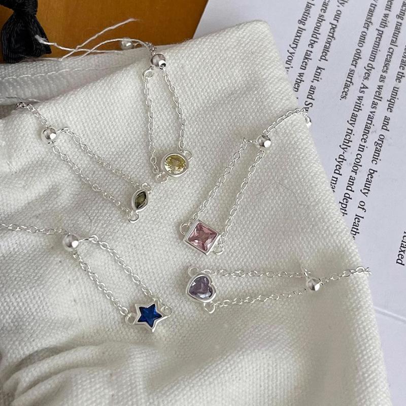 VENTFILLE CopperChain Colour Zircon Ring for Women Girl Gift Design Versatile Ins Jewelry Dropshipping