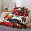 1pc Mcqueens Race Day Flannel Blanket Soft Warm Throw Blanket for Bedroom Living Room Bed Travel Camping Picnic Gift. M730040