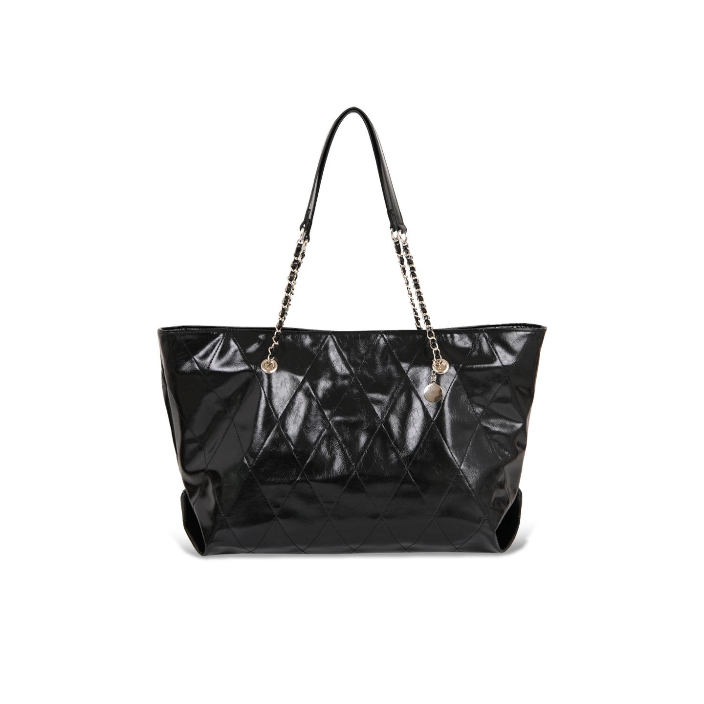 

Bag Women s 2025 Niche Large Capacity Tote Underarm Bag Fashion One Shoulder Crossbody Commuter Bag Premium Handbag чёрный