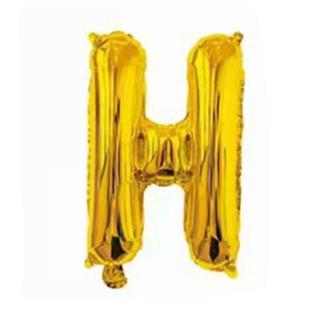 16 Inch Slim Gold Letter Aluminum Foil Balloon Bright Gold Wedding Decoration Film Balloon