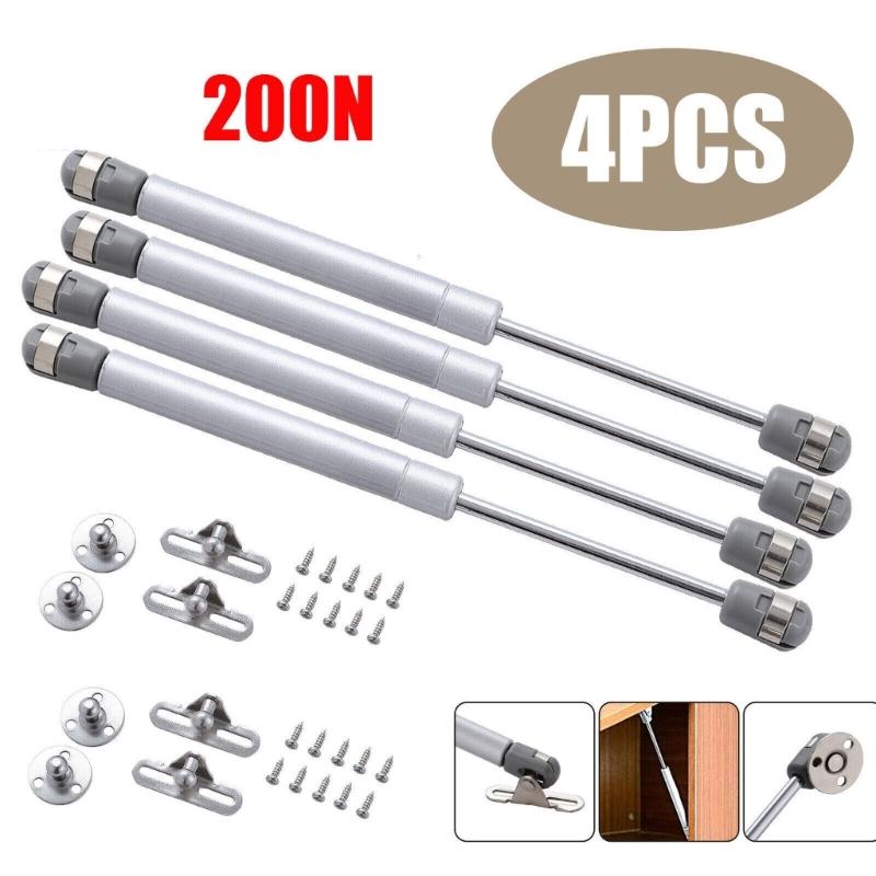 Door Hinges 200N Load Bearings Support Spring Struts Hydraulic Cabinet Support Simple Installation for Flip Up Door