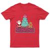 Santa Gingerbread Christmas Tree TShirt Unisex Gift Retro Funny Unisexs