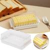 1Pc Butter Dish with Cover Butter Fresh-keeping Box with Cutter Slicer Countertop Butter Box for Home Cheese Storage Box