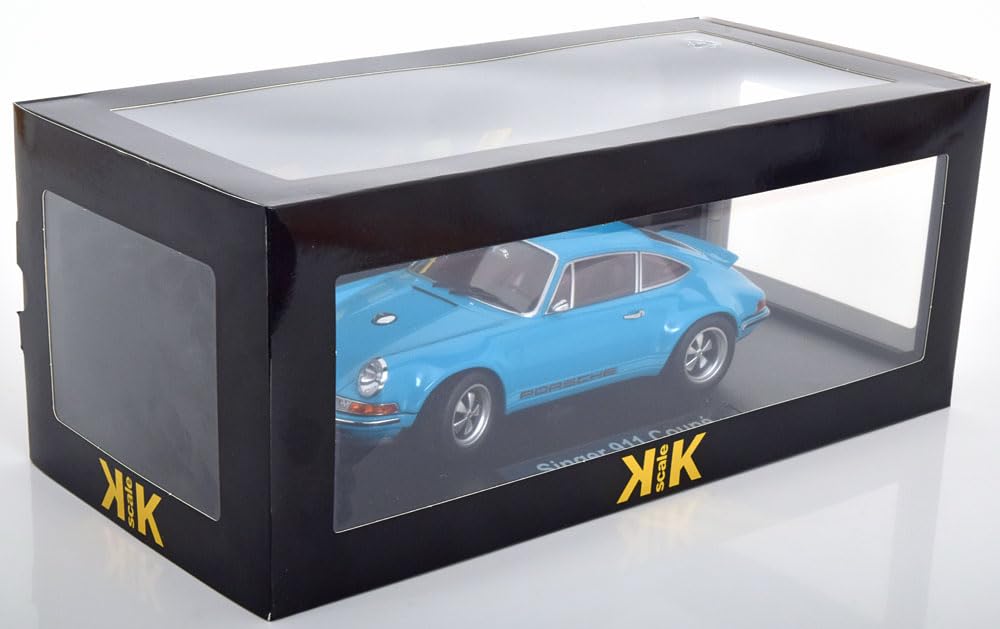 KK-Scale 1/18 Singer Porsche 911 Coupe 2014 Albastru SINGER 911 COPE Mașină Miniatură KKDC180445