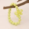 Colorful Acrylic Beaded Bracelet with Bowknot Charm for Girls