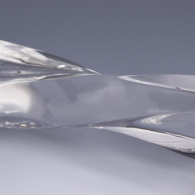 Kristall Pokal Glas Handarbeiten Herz Medaille Personalisiert Geometrisch Verdreht Personalisierter Pokal Dekorationsfiguren Zubehör