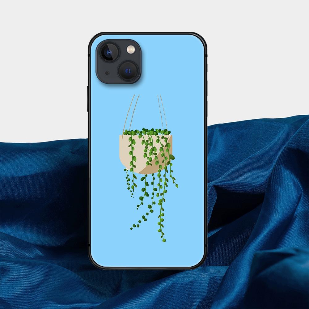 Green Plant Phone Case For iPhone Samsung Galaxy Redmi Xiaomi Oppo OnePlus Note S A 7 8 9 10 11 12 13 14 20 21 22 23 53 54 Pro Max Plus Ultra TPU Soft