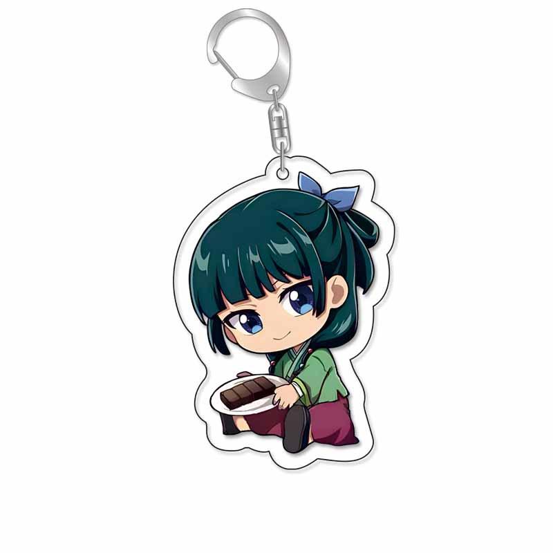 Anime Deníky lékárnice Kočka Renshi Jade List Lihua Konkubína Periferie Akrylový Klíčenka Taška Klíčenka Přívěsek 5,5 cm Dárky