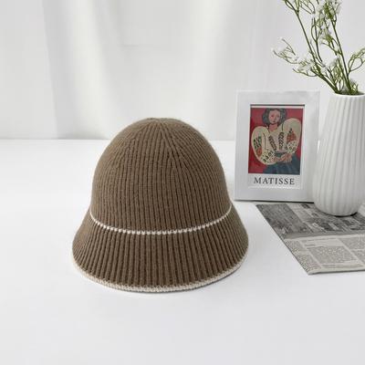 Women's and Men's Autumn Knitted Double-breasted Bucket Hat