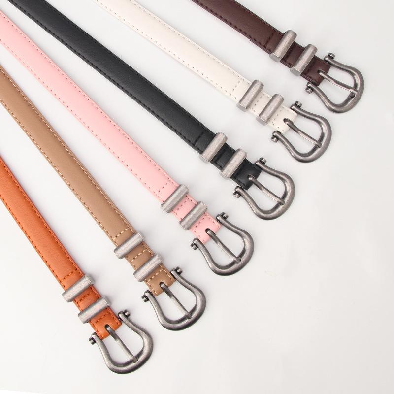 New Fashion Ancient Silver Belt, Literary Retro Old Decoration Women's Belt, Versatile Suit Pants Belt, Women