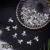 10/30/50pcs Angel Guardian Angel Talisman Alloy Wings Double Sided Jewelry Making Talisman Christmas Earrings Necklace Bracelet Supplies Crafts